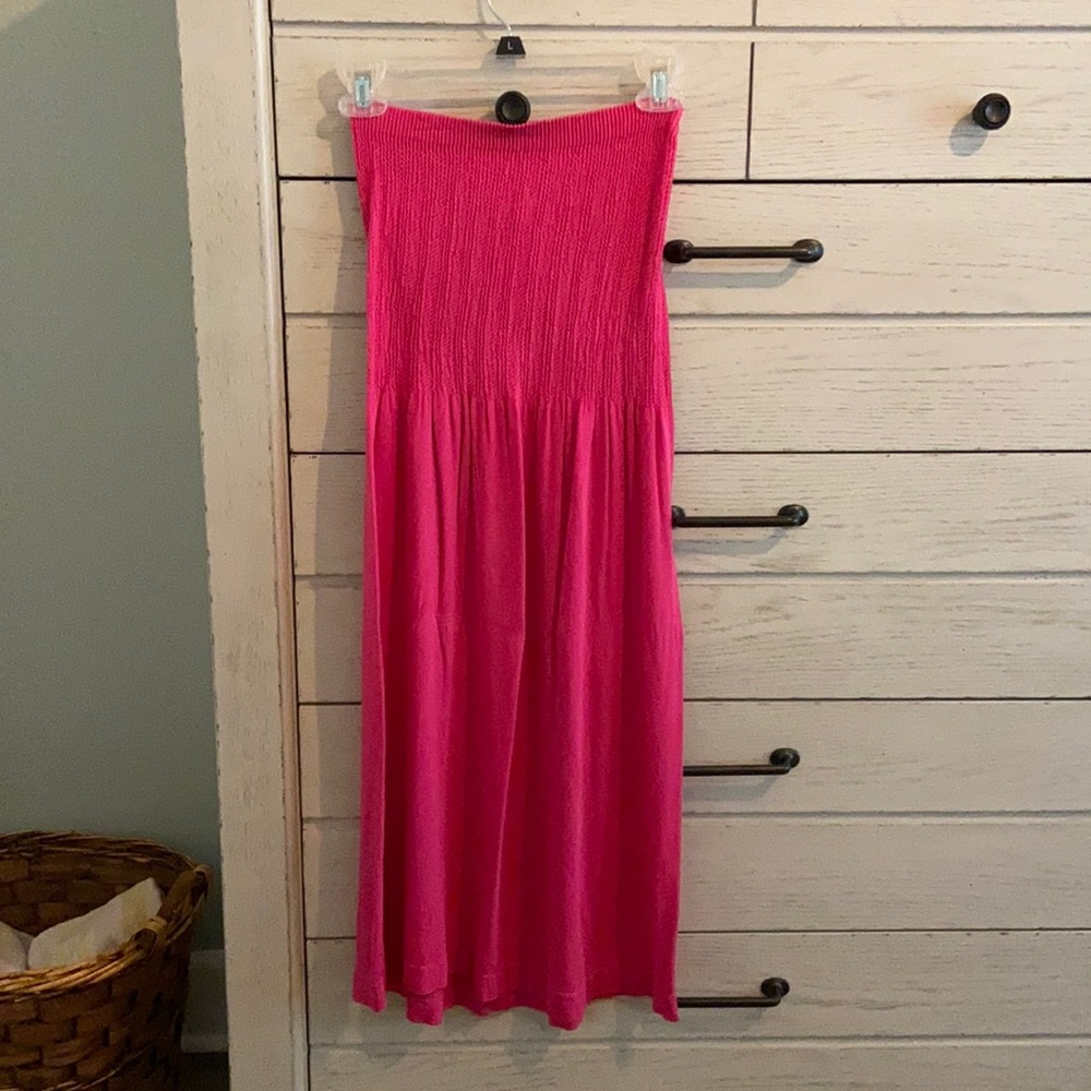 Cute summer strapless dress